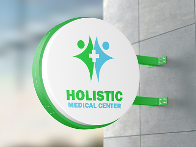 Holistic Medical Center Logo branding doctor health healthcare hospital logo medical wellness