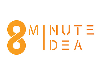 8 Minute Idea Podcast Logo branding logo minimal podcast