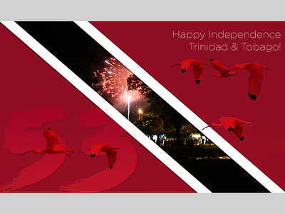 Happy 53rd Independence Trinidad & Tobago! fireworks independence trinidad tobago