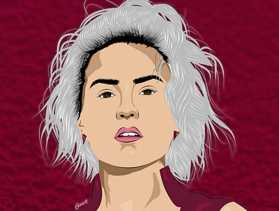 Demi Lovato artwork digital digital painting digitalart drawing illustration illustration digital vector art