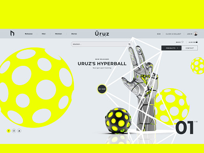Uruz.com - Home page 3d 3d art animation branding concept contrast design gold graphic design light motion graphics rendering sports ui ux uxdesign vector webdesign webdesigns xd