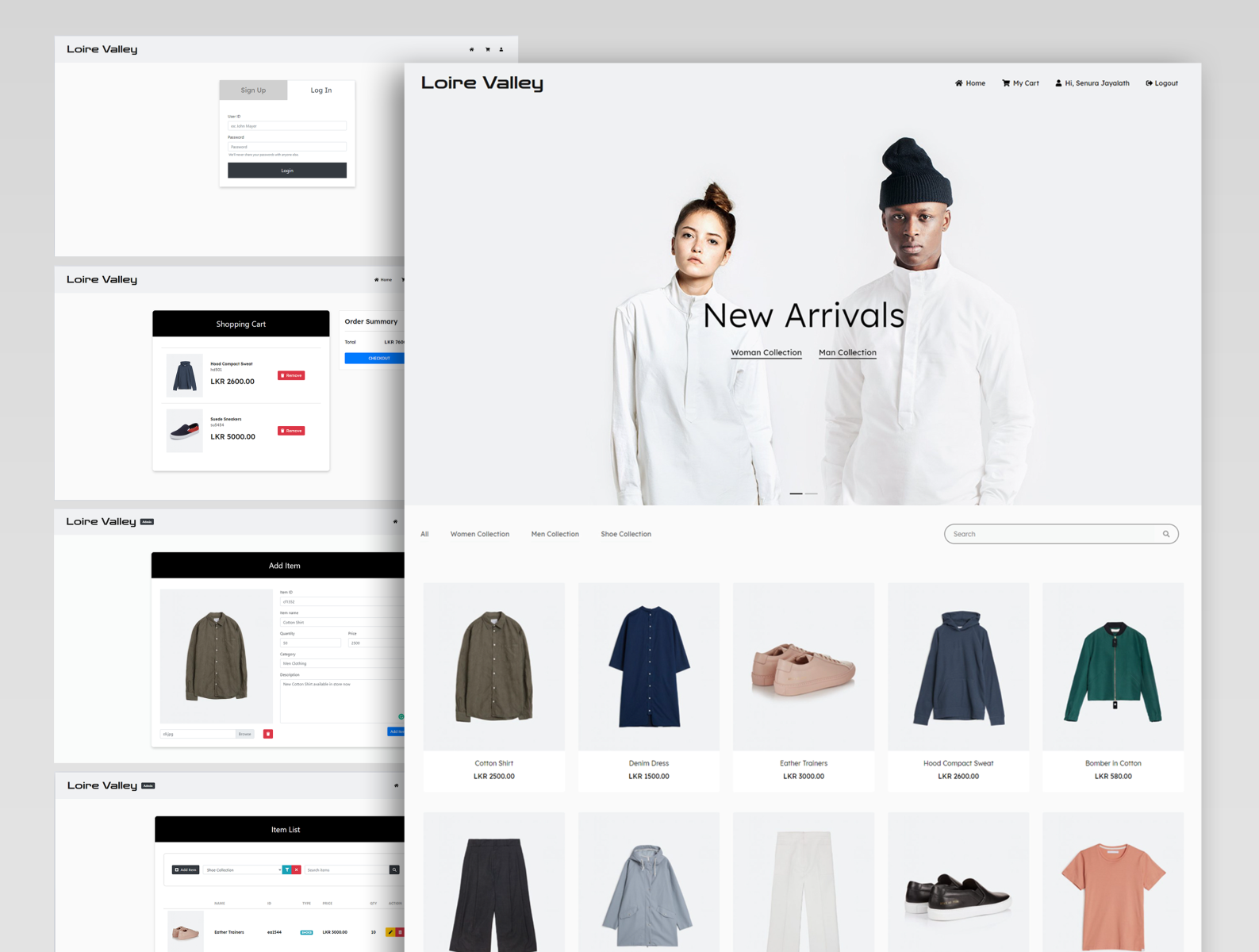 Online Clothing Brand Web Application Design by Hansani Tharaka on Dribbble