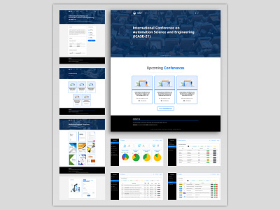 Conference Management Web Application adobe xd dashboard graphic design photoshop ui web design website