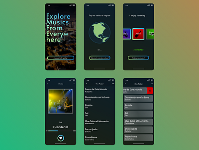 Regional music discover app