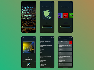 Regional music discover app