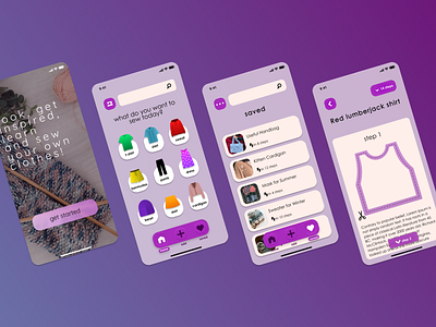 Clothes Sewing App Design app clothes design uidesign