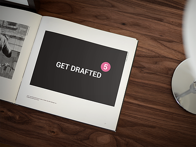 Get drafted! book draft dribbble dribbble invites invitation invitations invite invites wood