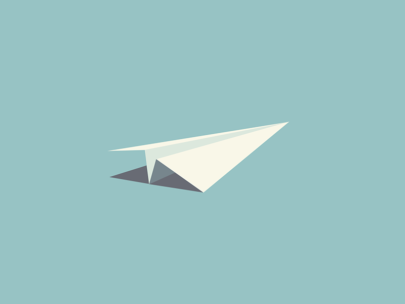 Paper Plane by Andreas Ubbe Dall on Dribbble