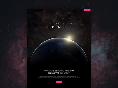 Space landing page