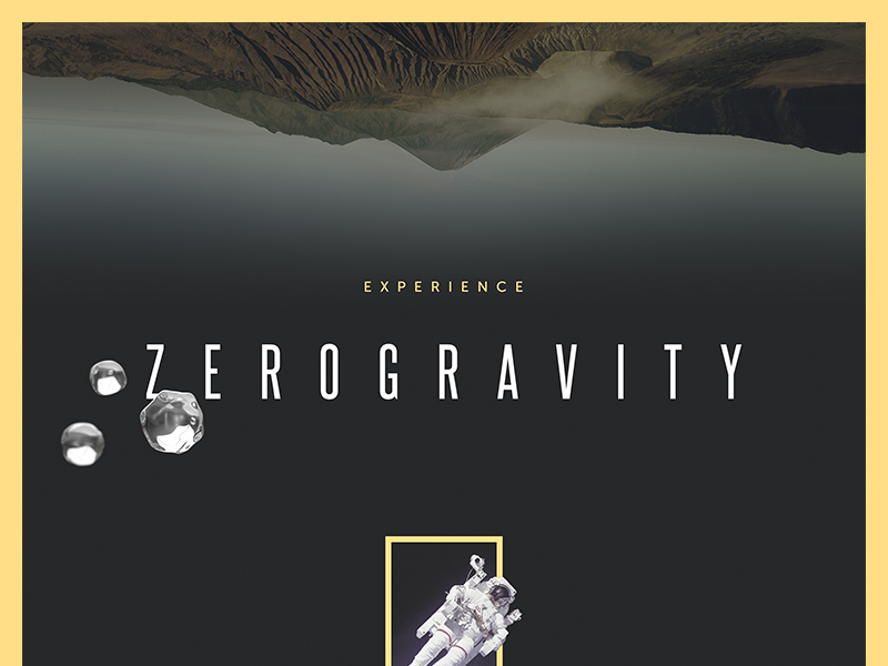 Zero gravity concept 3d campaign concept flat landing space ui water web webpage website wip