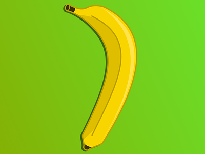 Simple Banana affinity designer banana vector yellow