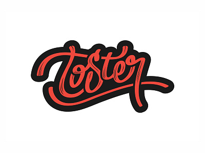 Toster bar handwritten handwritten logo handwritten type lettering logo logo design