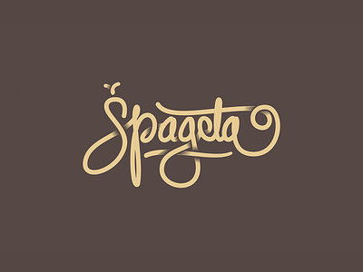Spageta LogoFInal handwritten handwritten logo handwritten type logo logo design logotype