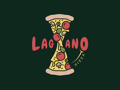 Logo for Pizzeria Lagano branding logo logo design logo designer logotypes