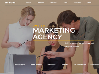 Web development for a marketing agency branding design icon illustration logo typography ui ux vector web