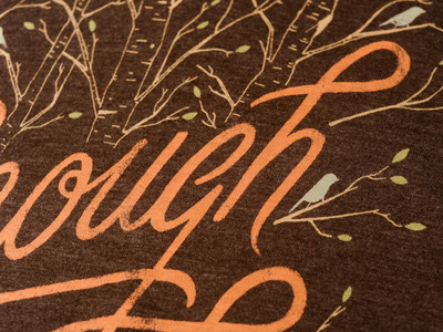 Sevenly Enough Is Enough Closeup apparel art campaign do good drew melton screen printing sevenly tee texture typography