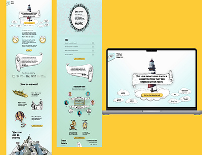 Digital agency landing page branding design digital agency emotion sketch ui ux
