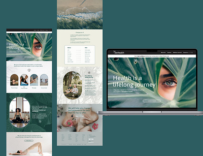 Massage studio homepage branding emotion emotional design massage nature ui