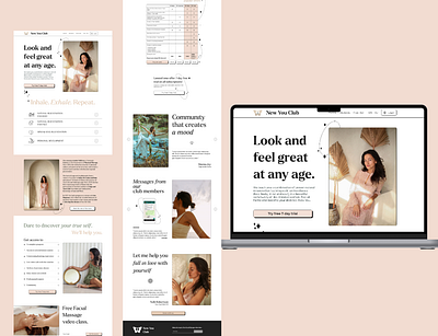Wellness proffessional website branding emotional design ui ux design