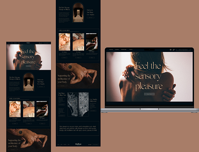 Massage studio website branding emotional design ui ux design