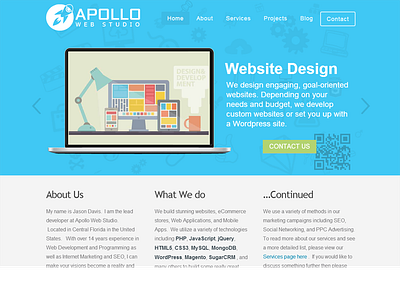 Apollo Web Studio Homepage css html wordpress