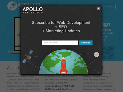 Apollo Web Studio - Subscribe Modal