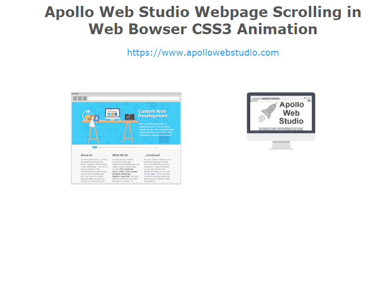 CSS3 Keyframe Animation Web Browser Scrolling full page animation apollo css3 gif