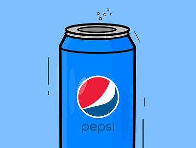 Pepsi Can Art andy warhol art design graphic design illustration illustrator isded pepsi pepsico popart popular simple sketch soda can sodapop typography vector
