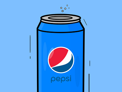 Pepsi Can Art andy warhol art design graphic design illustration illustrator isded pepsi pepsico popart popular simple sketch soda can sodapop typography vector