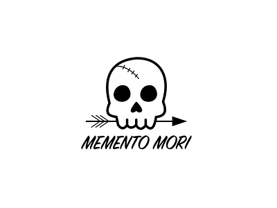 Memento Mori Logo Design branding design flat graphic design illustrator logo memento mori skull vector