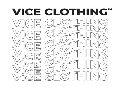Vice Clothing Design branding clothing design design graphic design logo streetwear design vector
