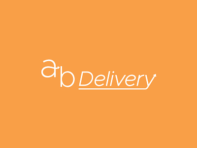 AB Delivery branding design flat graphic design logo vector