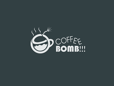Coffe Bomb Logo Design logo minimalist logo modern