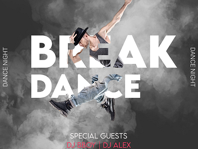 Break Dance Social Media Poster design graphic design poster design social social media social media design social media posts social media templates socialmedia typography