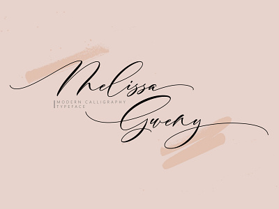 Melissa Gweny Script beautiful font branding design elegant font invitation logo logo kit new font script letters typography