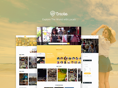 Travee | Explore The World with Locals travee travel website trip web design