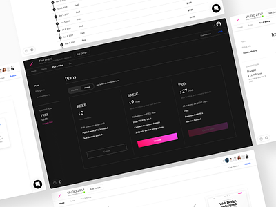 New Dashboard Design | STUDIO clean dashboard design tools studiodesign website