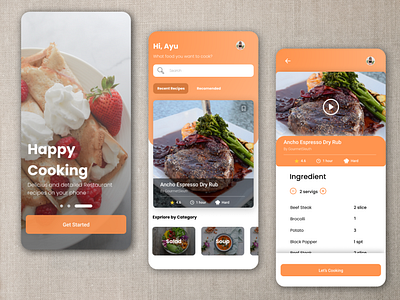 Cooking Receipe Mobile App