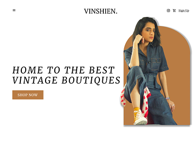 E-Commerce Fashion Vintage e commerce ecommerce uidesign webdesign website website ecommerce