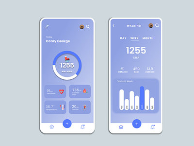 Health Tracking UI Design