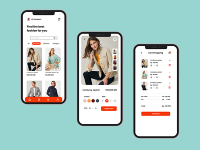 Clothing Shop App dailyui design ecommerce mobile app shop uidesign