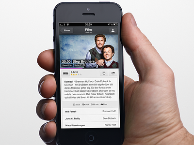 Swedish TV-Guide app ios iphone movie tv tv guide ui