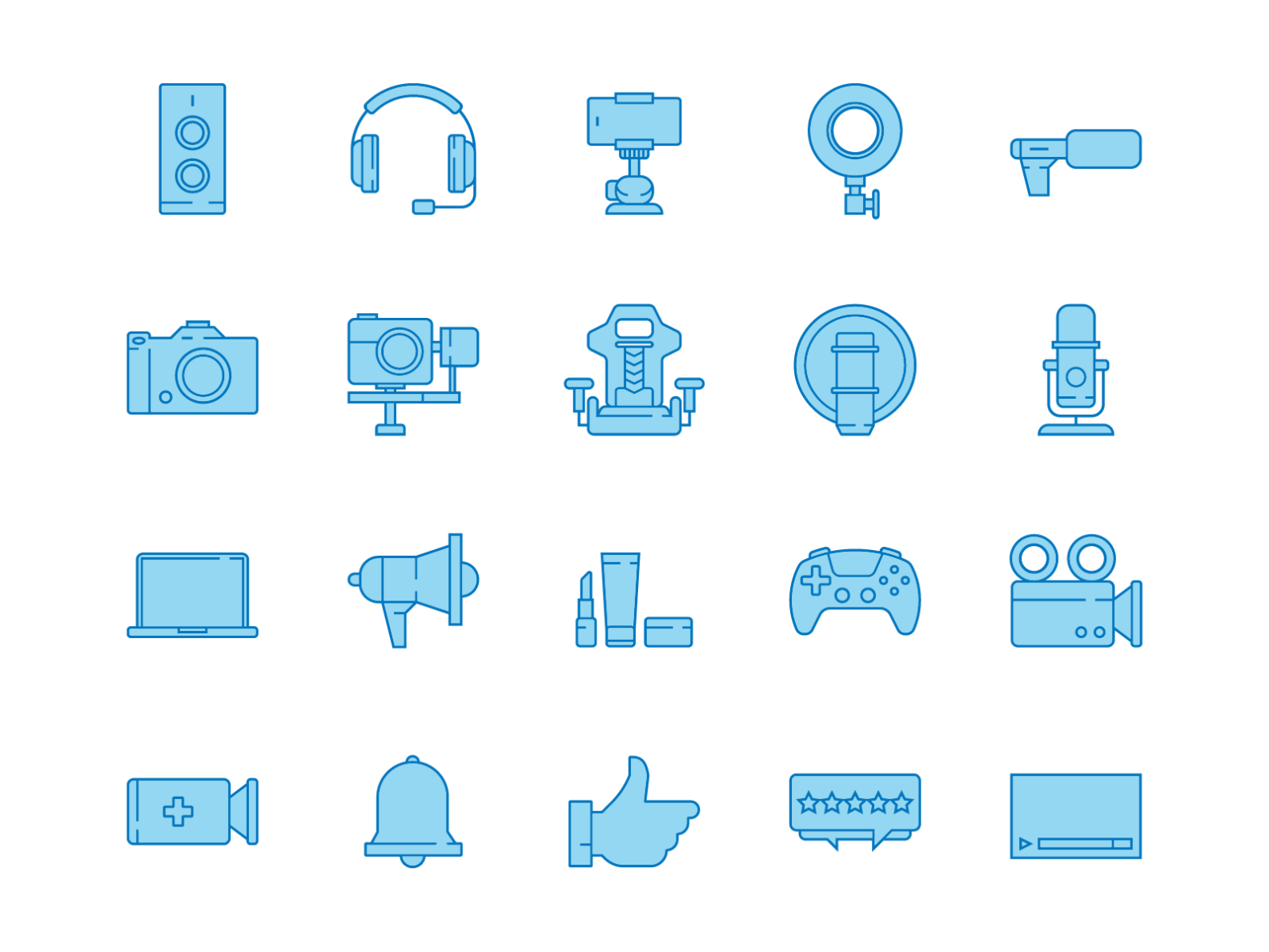 Youtuber Icon Set by Rizky Mardika on Dribbble