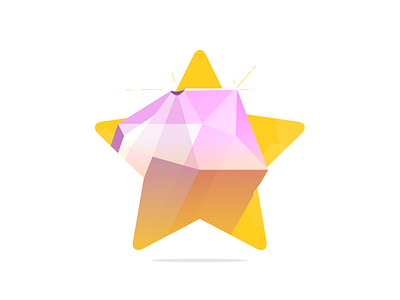 star + crystal