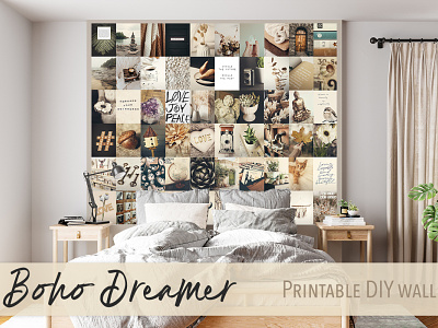 Boho Girl Dreamer DIY Wall Collage