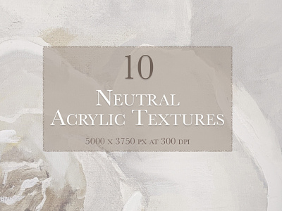10 Neutral Acrylic Textures Pack abstract floral acrylic paint acrylicpainting branding collection graphic handpainted layer styles modern design neutral neutral colors neutral texture paint texture textures trendy