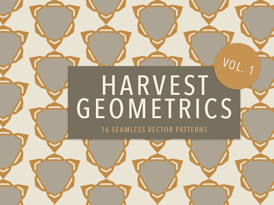 Harvest Geometrics | Vector Pattern Collection background branding collection design editable geometric geometric pattern graphic modern modern design pattern pattern collection print design seamless pattern surface pattern design texture trendy vector vector pattern wallpaper