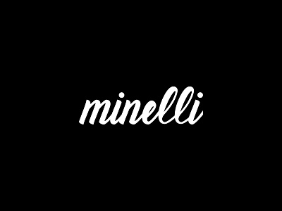 Minelli digital handlettering illustrator lettering typography vector