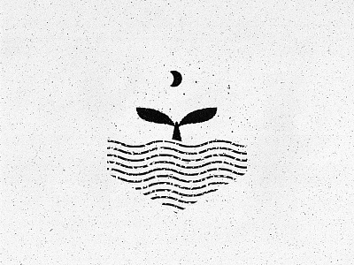 Heart Of The Sea design drawing flat icon illustration logo moon photoshop sea sketch texture vector