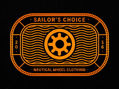 Nautical Wheel Clothing clothing illustrator mono monoline orange photoshop sea ship texture typography vector wheel